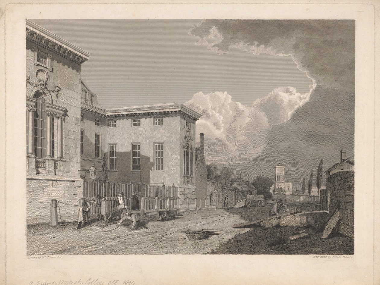 Eine Ansicht des Worcester College &c. von James Basire