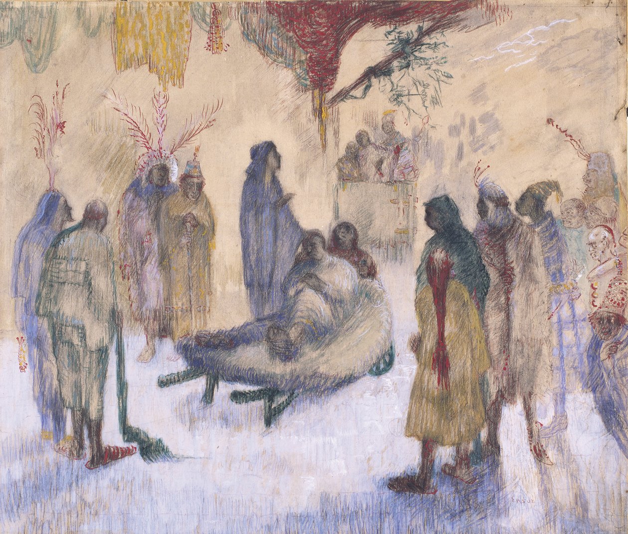 Christus mit dem Lahmen von James Ensor