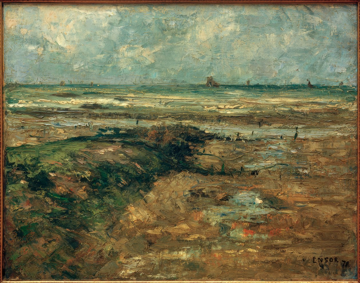 Der Wellenbrecher von James Sidney Ensor