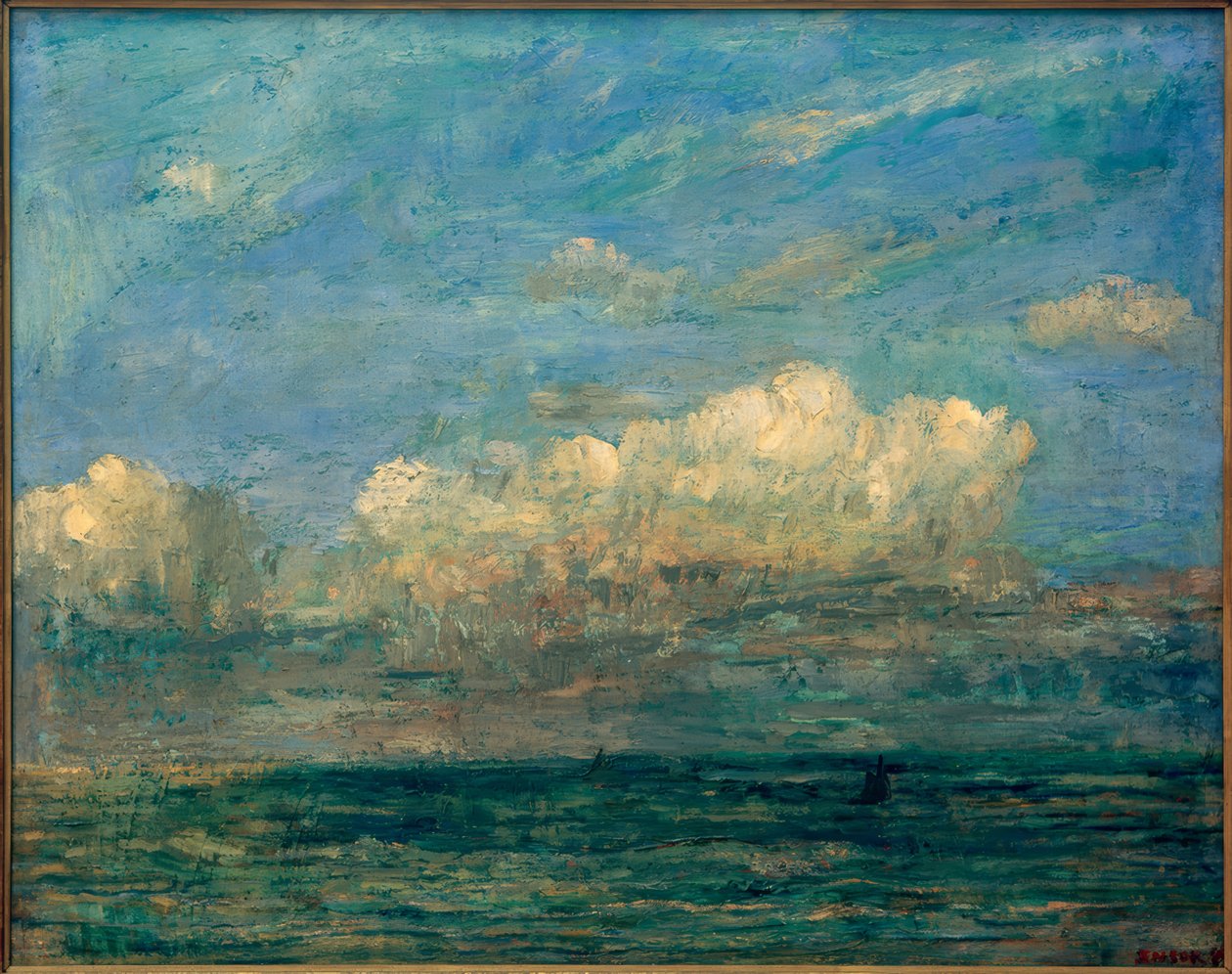 Seestück mit weißer Wolke von James Sidney Ensor