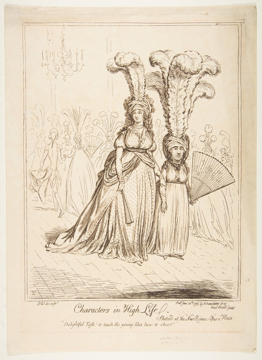 Charaktere im hohen Leben von James Gillray