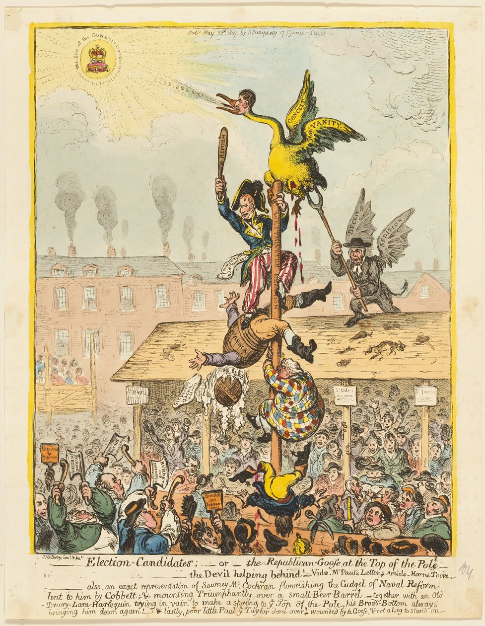 Wahlkandidaten von James Gillray