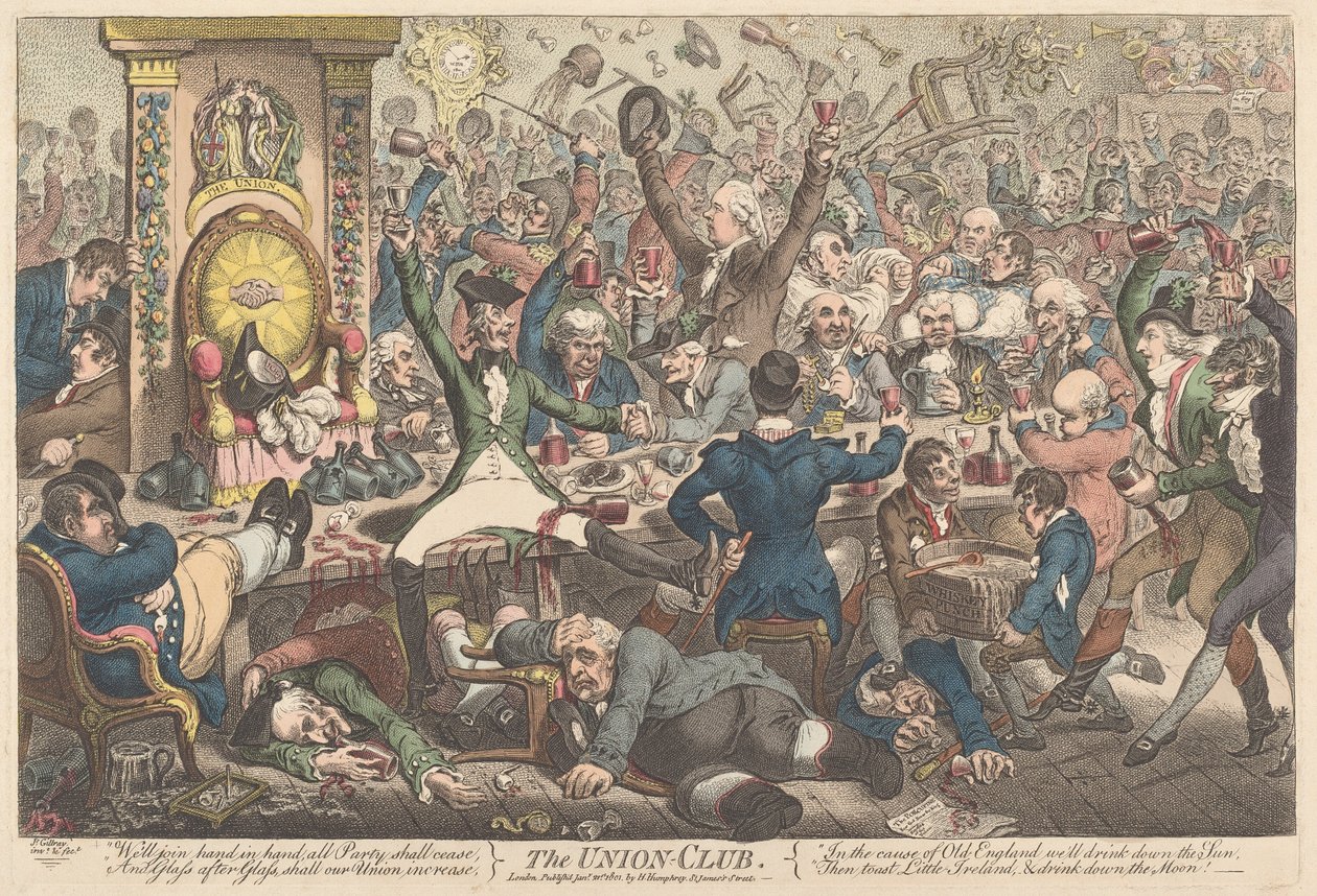 Der Union Club von James Gillray