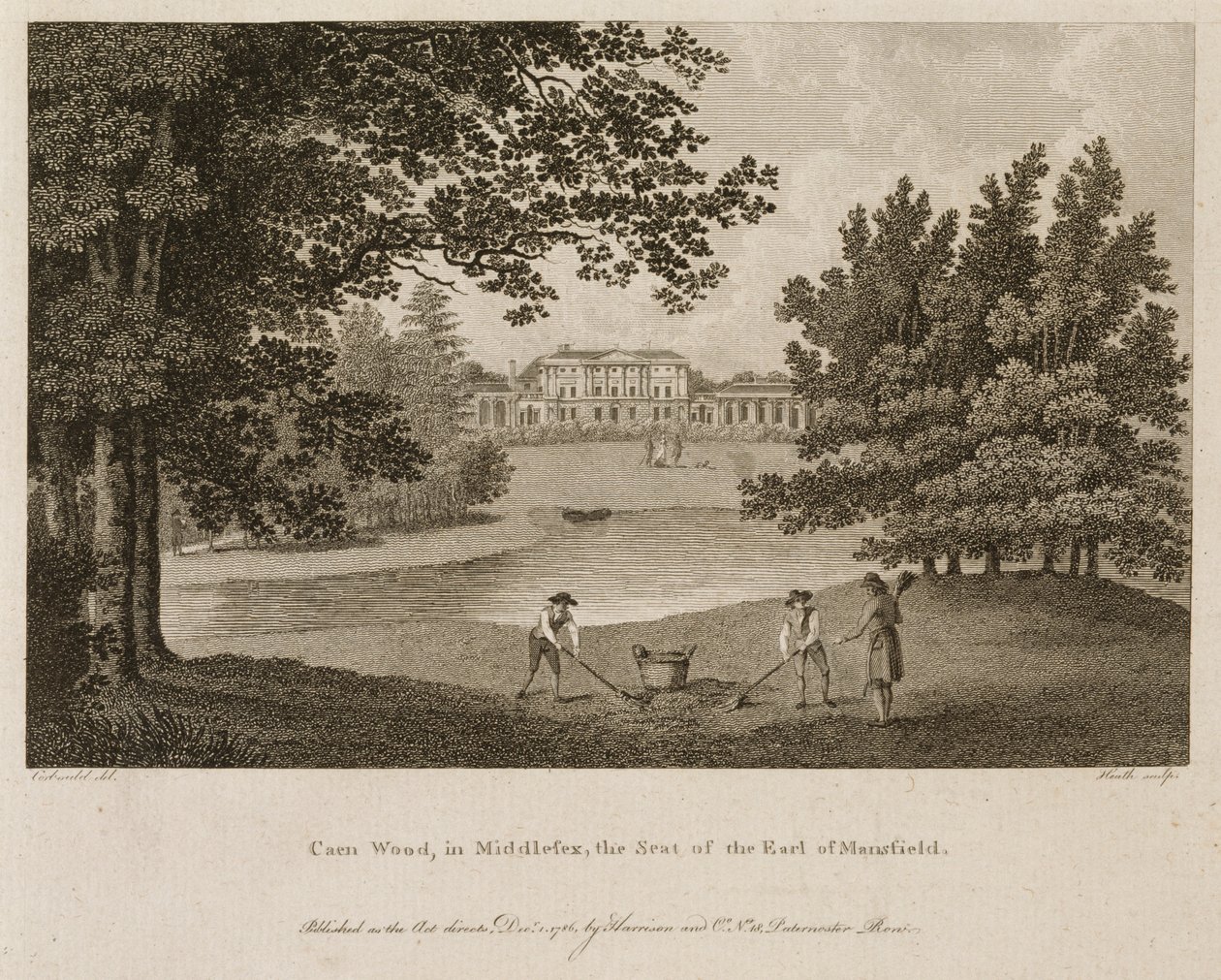 Kenwood House, Hampstead, London, 1786 von James Heath