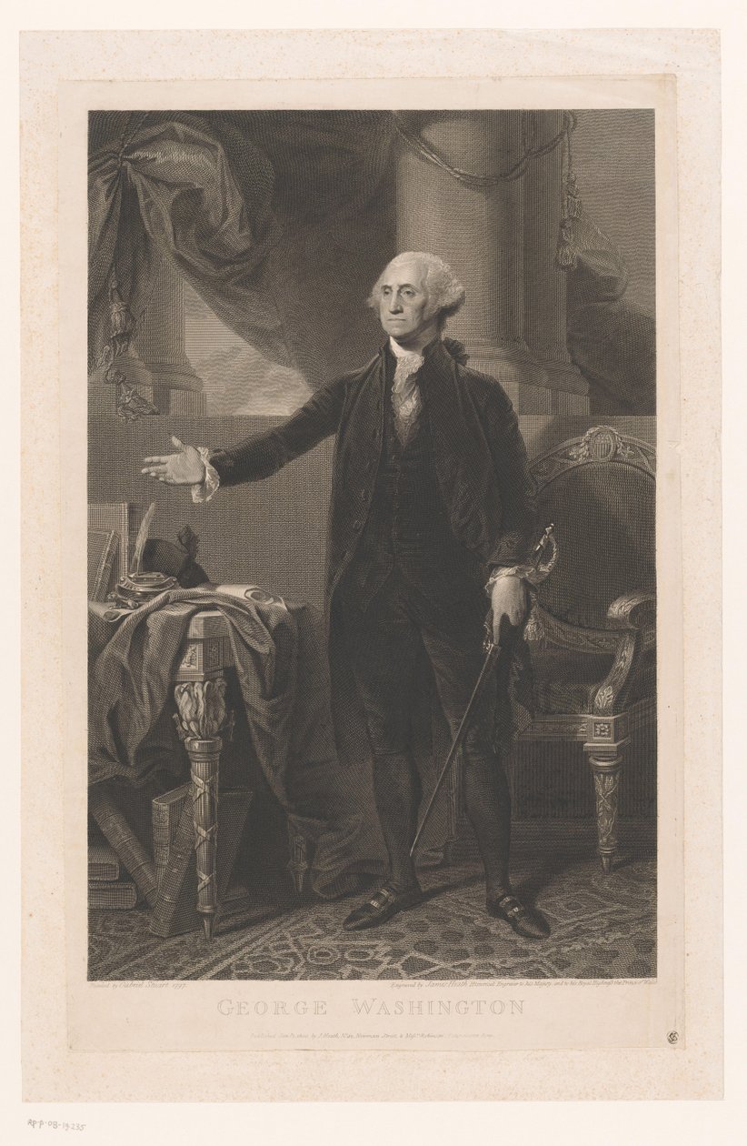 Porträt von George Washington von James Heath