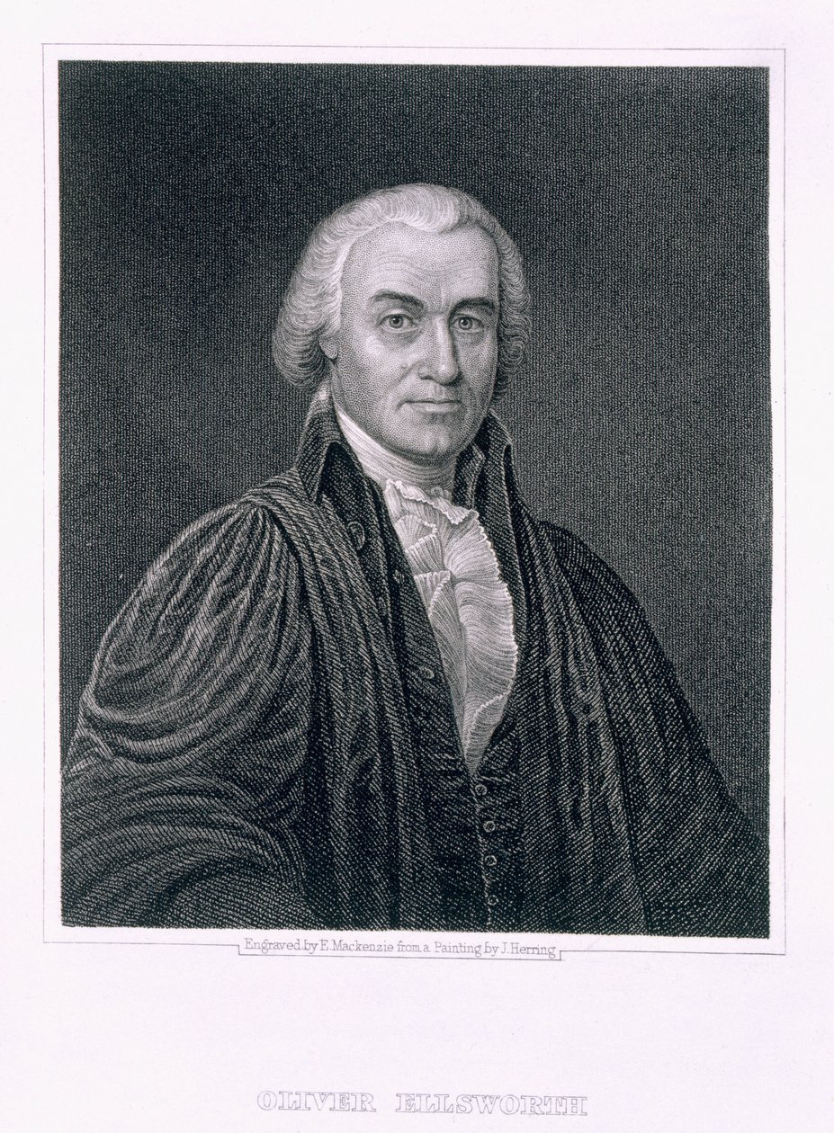 Oliver Ellsworth, graviert von E. Mackenzie von James Herring