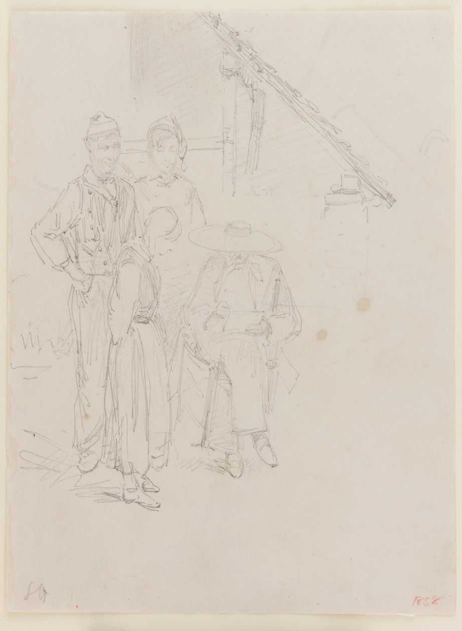 Ein Künstler beim Skizzieren von James Abbott McNeill Whistler
