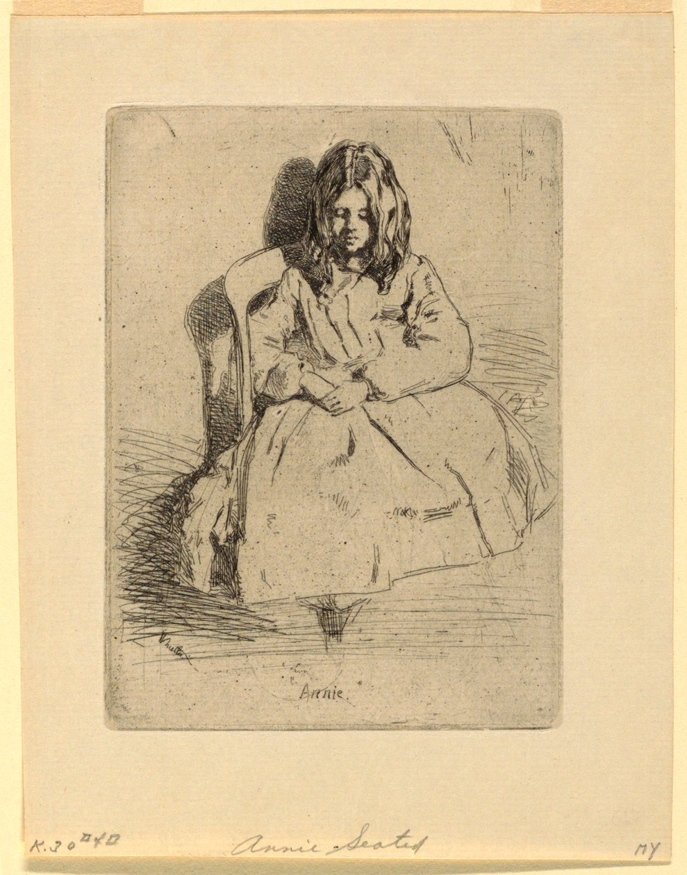 Annie, sitzend von James Abbott McNeill Whistler