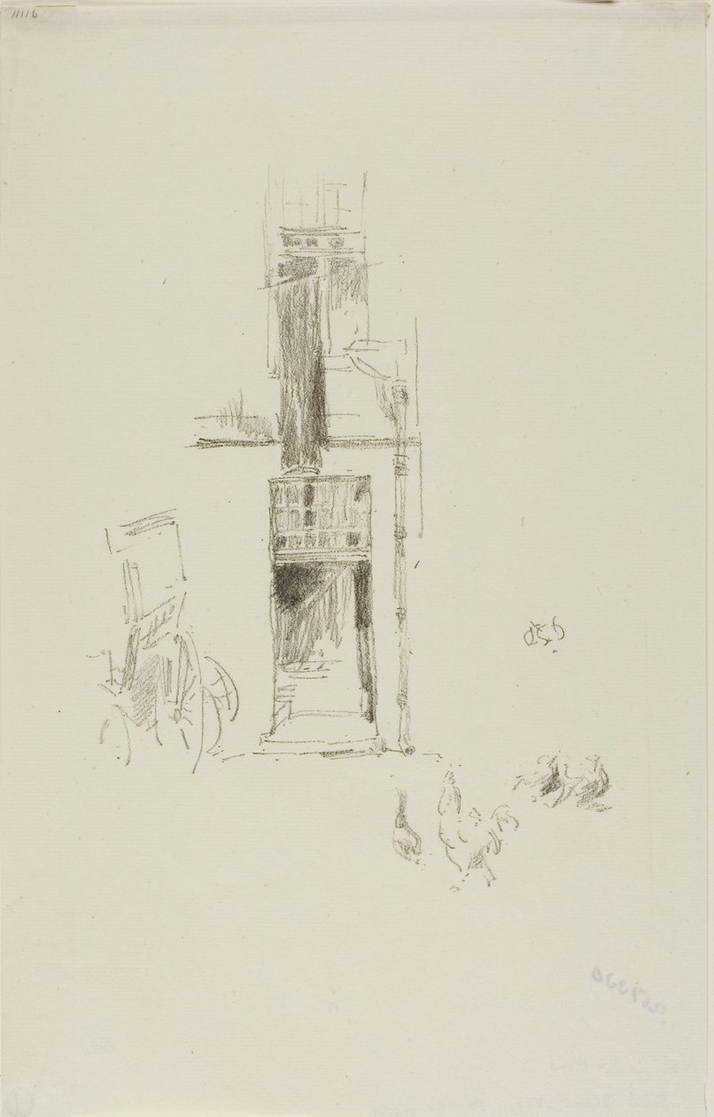 Hähne und Hennen, Hôtel Colbert von James Abbott McNeill Whistler