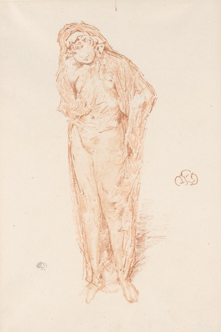 Bekleidete Figur, stehend von James Abbott McNeill Whistler