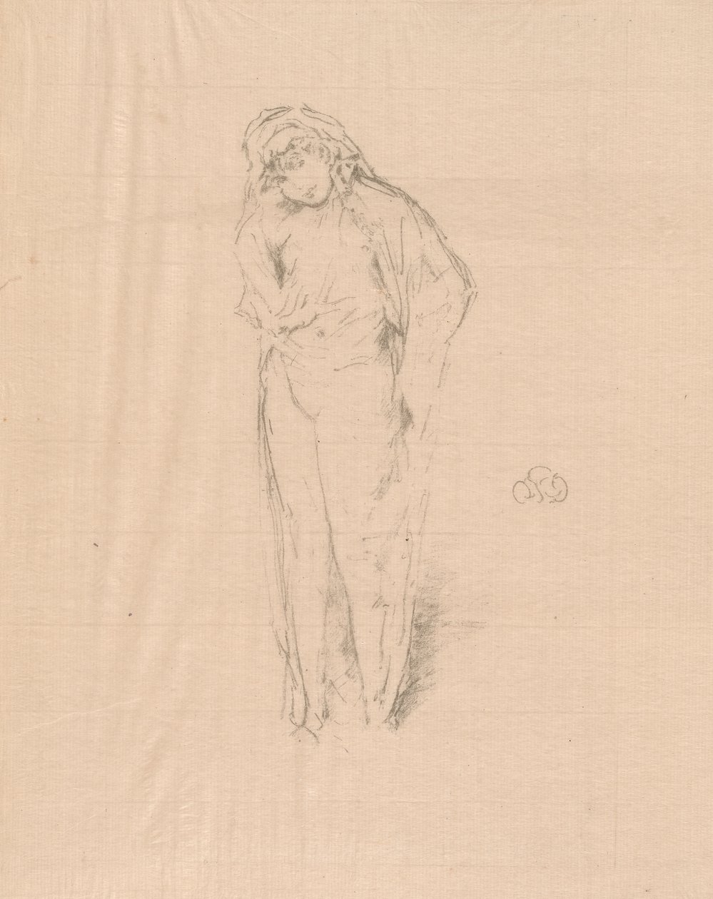 Gehüllte Figur, stehend von James Abbott McNeill Whistler