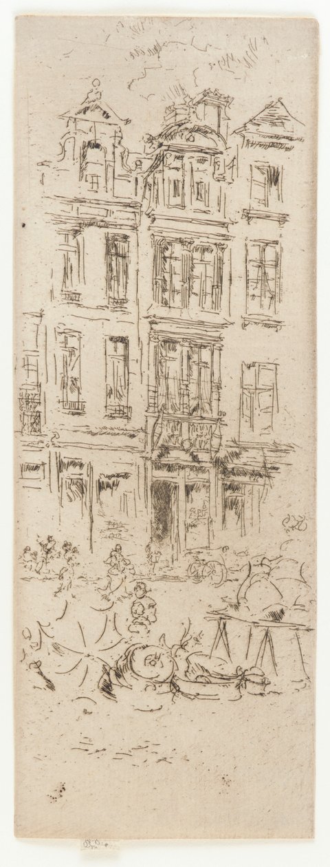 Blumenmarkt, Brüssel von James Abbott McNeill Whistler