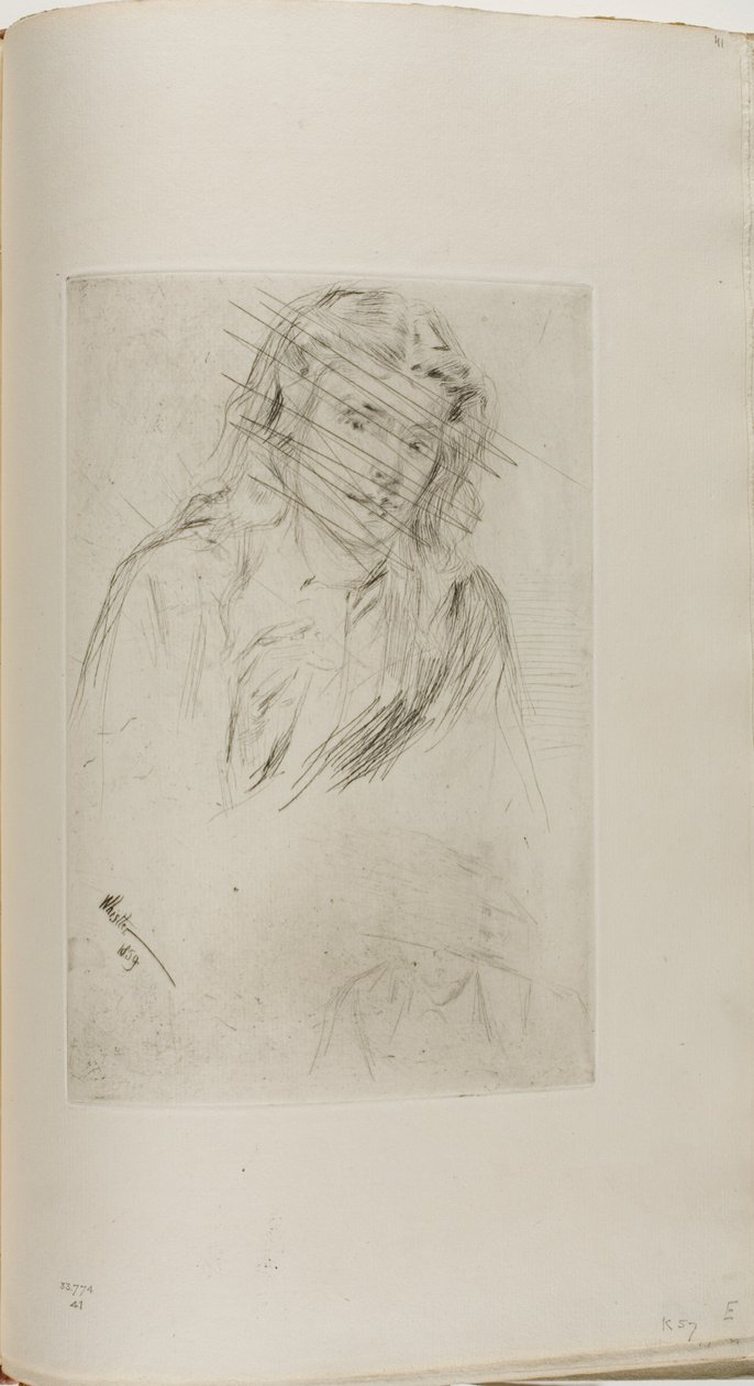 Fumettes geneigter Kopf von James McNeill Whistler