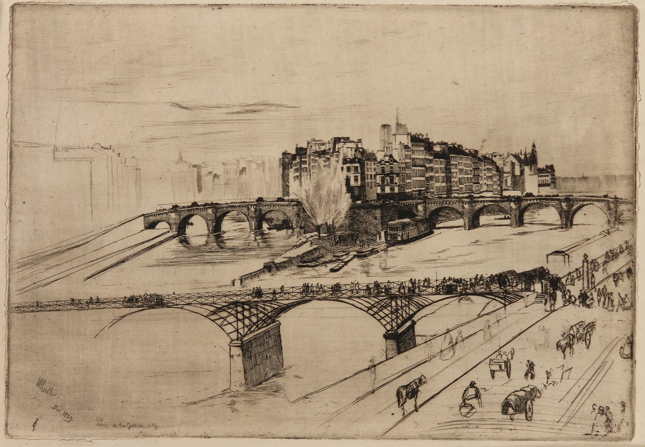 Île de la Cité, Paris von James Abbott McNeill Whistler