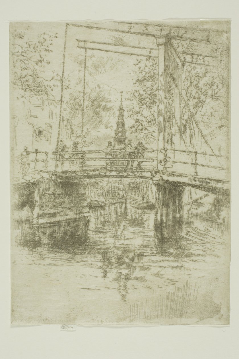 Kleine Zugbrücke, Amsterdam von James Abbott McNeill Whistler