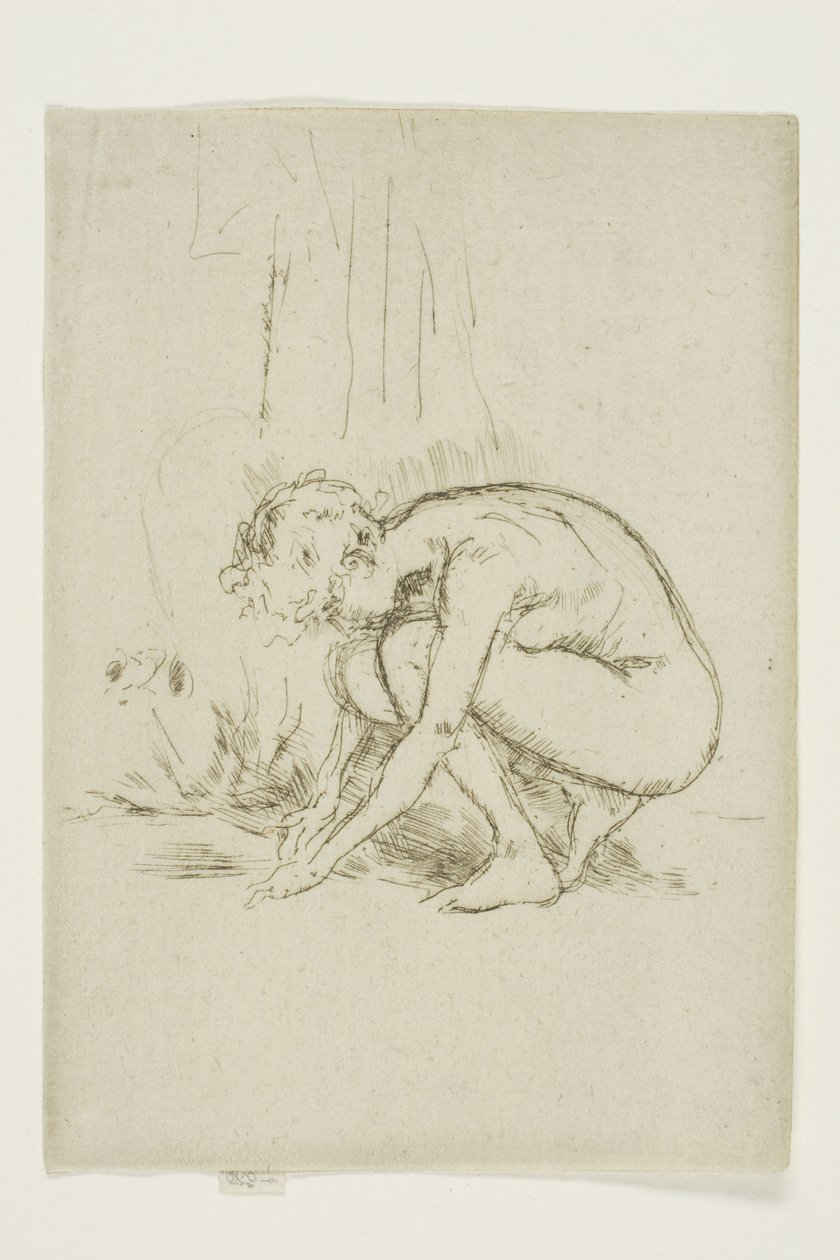 Modell bückt sich von James Abbott McNeill Whistler