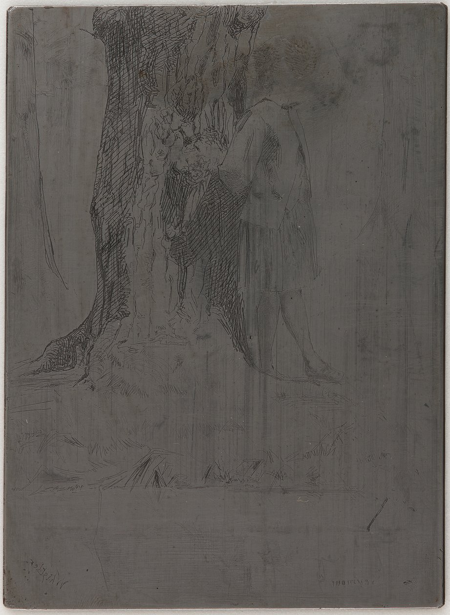 Seymour steht unter einem Baum von James Abbott McNeill Whistler
