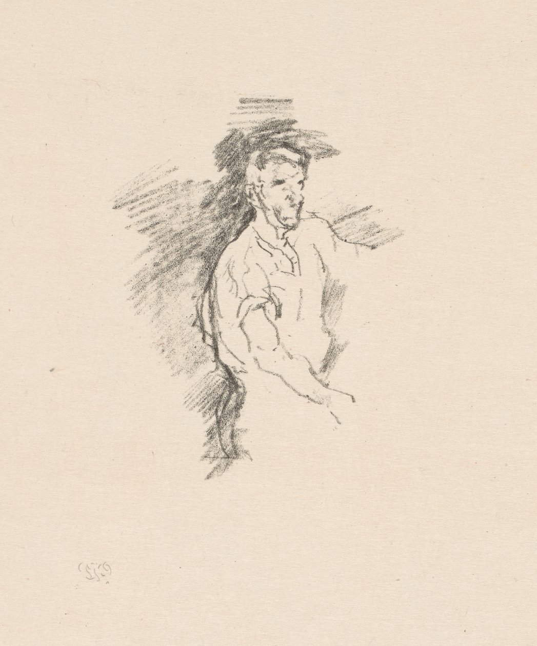 Skizze eines Schmieds von James Abbott McNeill Whistler