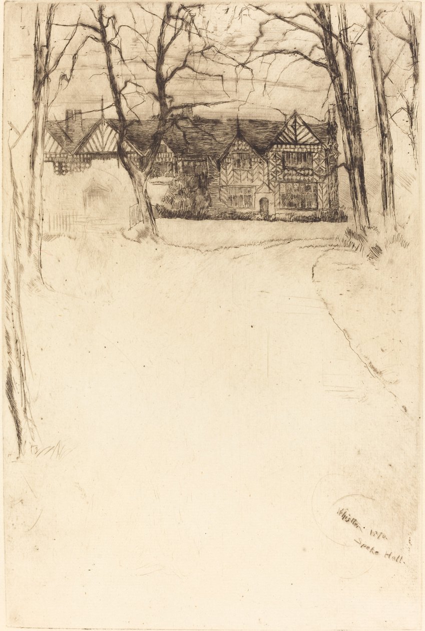 Speke Hall, Nr.1 von James Abbott McNeill Whistler