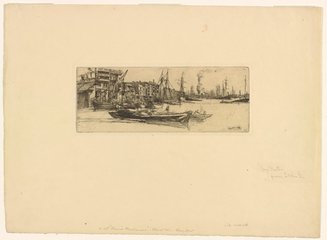 Thames Lagerhäuser von James Abbott McNeill Whistler