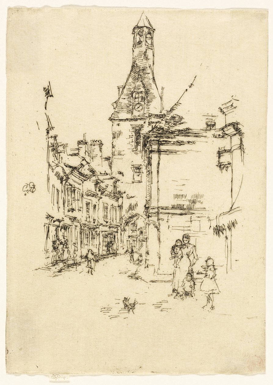 Der Uhrturm - Amboise von James Abbott McNeill Whistler