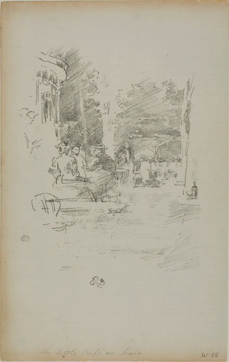 Das kleine Café au Bois von James Abbott McNeill Whistler