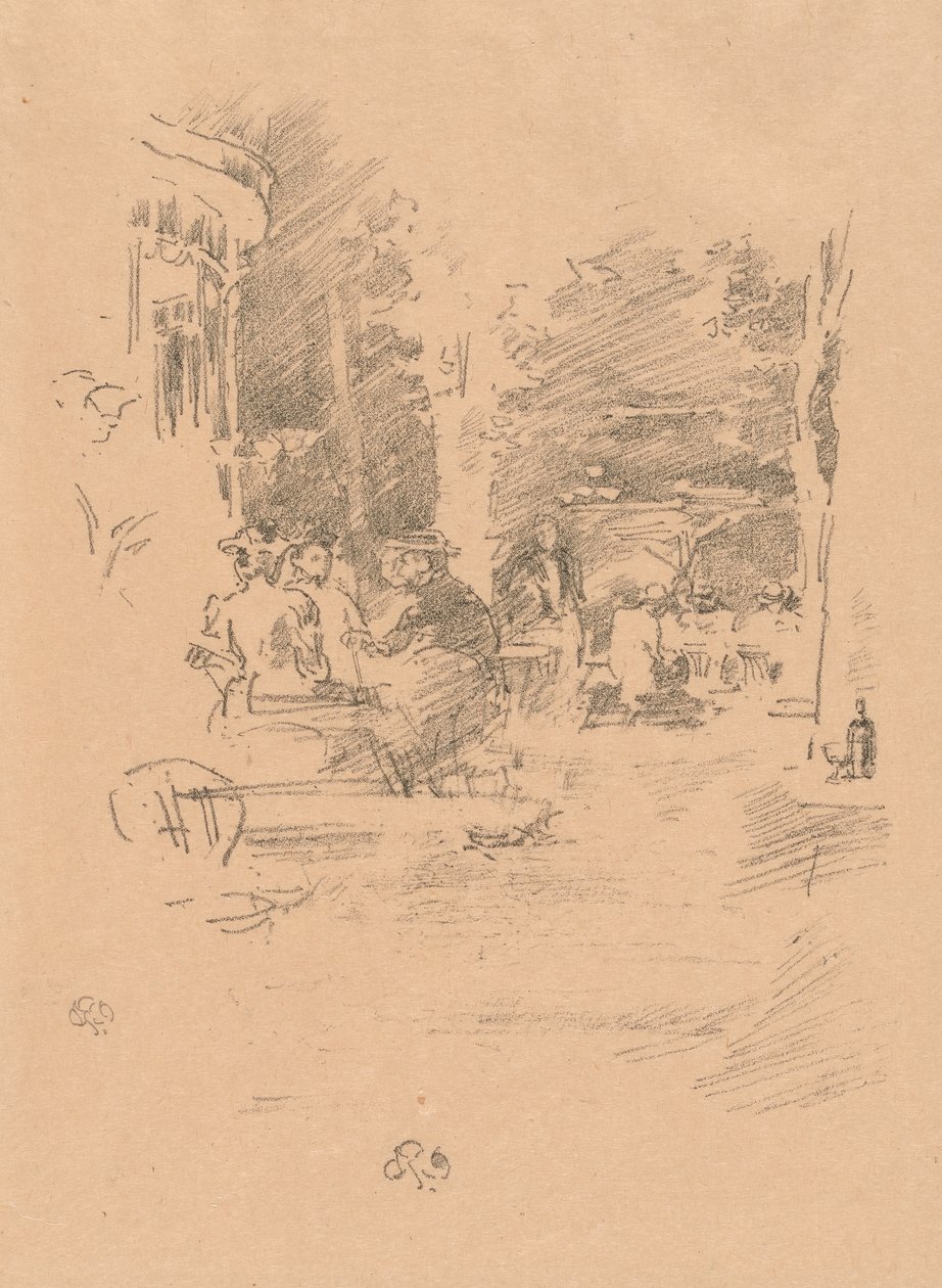 Das kleine Café au Bois von James Abbott McNeill Whistler