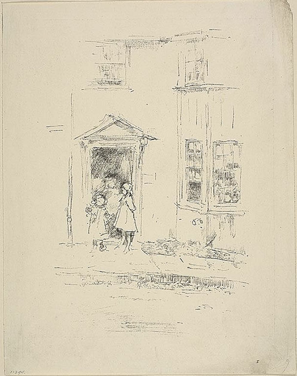 Die kleine Tür, Lyme Regis von James Abbott McNeill Whistler