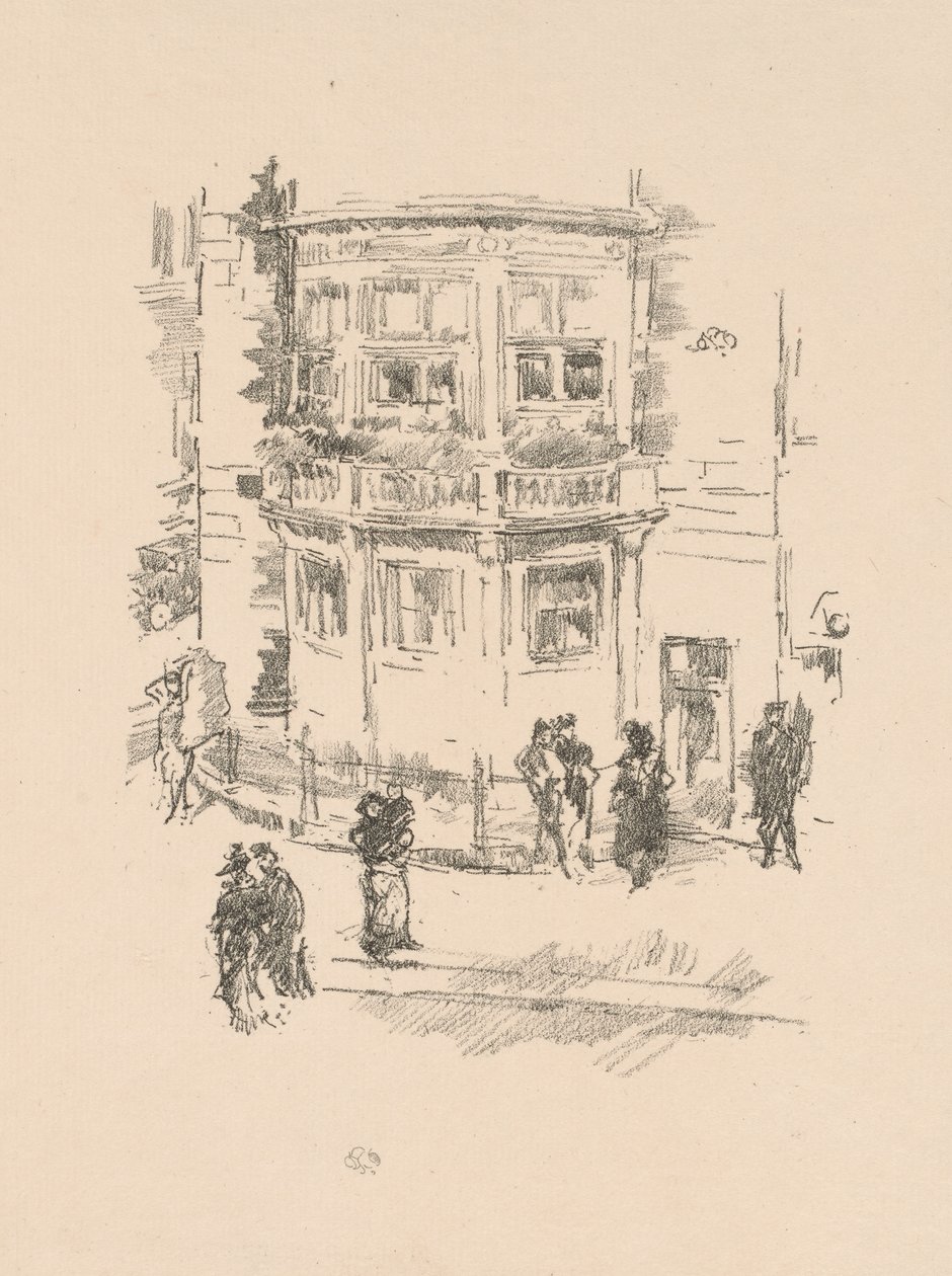 Das Fenster des Managers, Gaiety Theatre von James McNeill Whistler