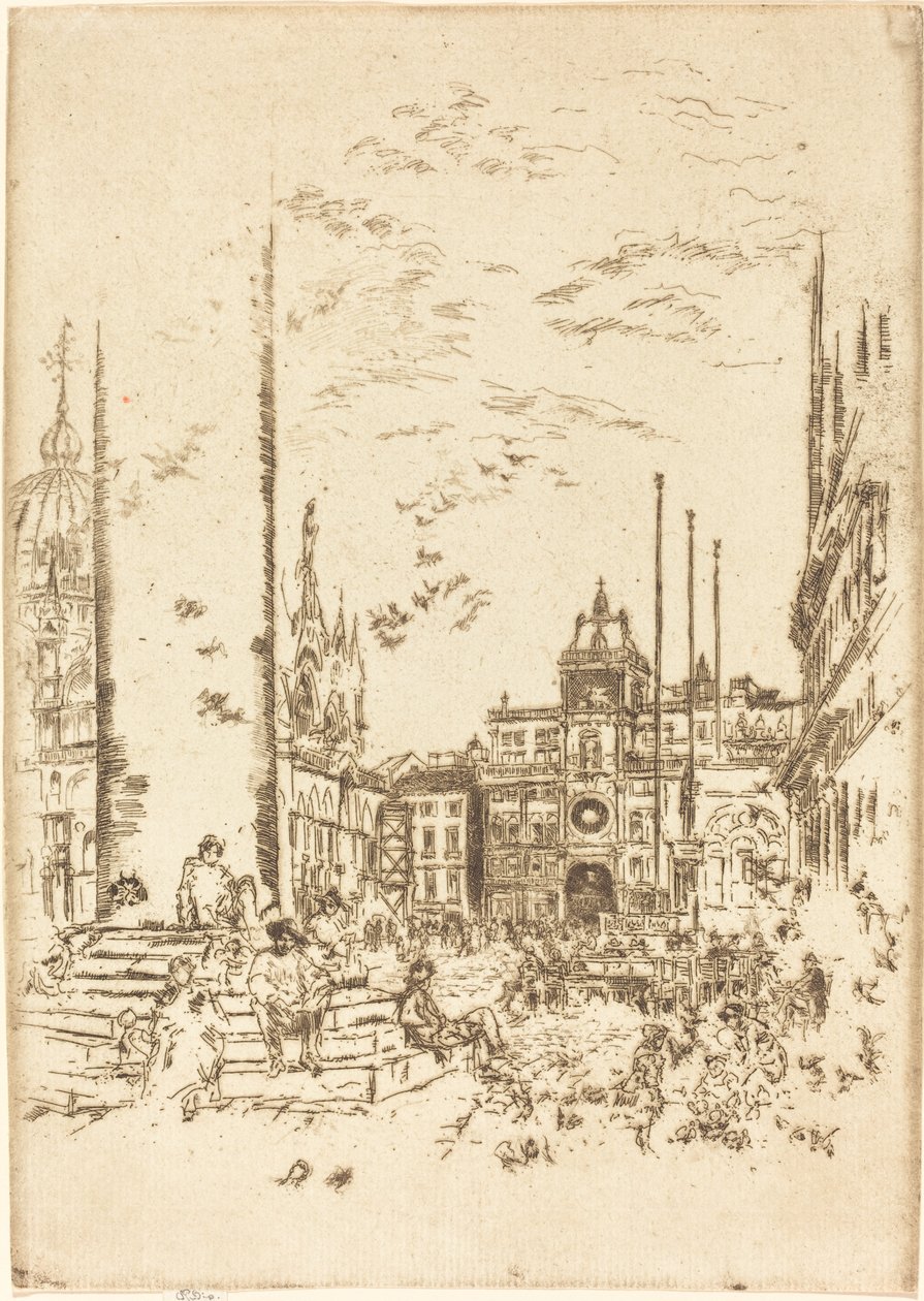 Die Piazzetta von James Abbott McNeill Whistler