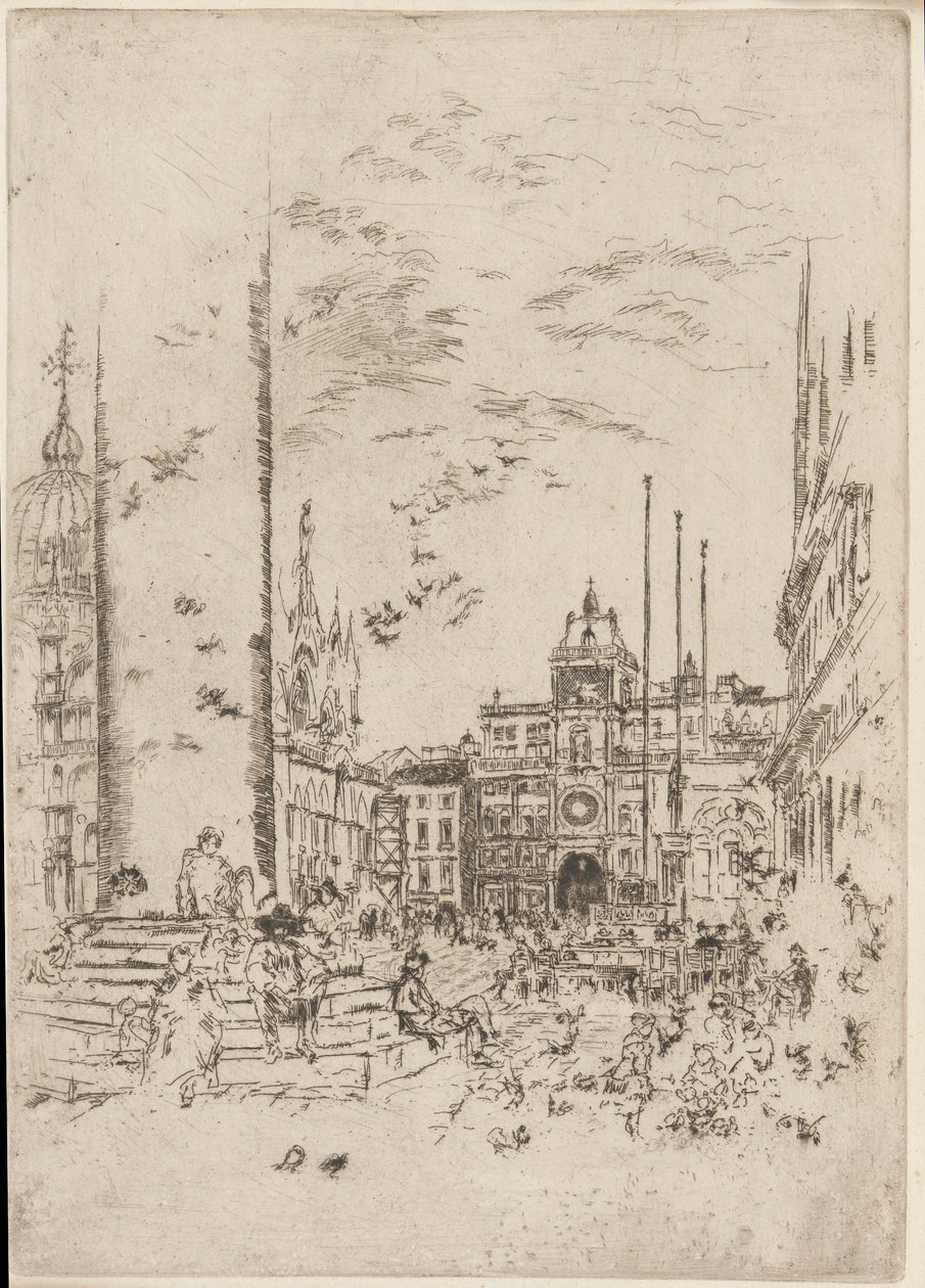 Die Piazzetta von James Abbott McNeill Whistler