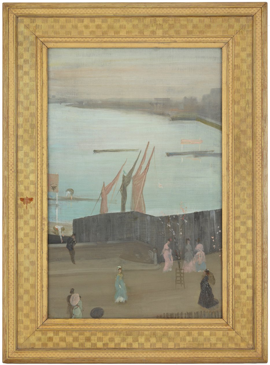 Variationen in Rosa und Grau: Chelsea von James Abbott McNeill Whistler