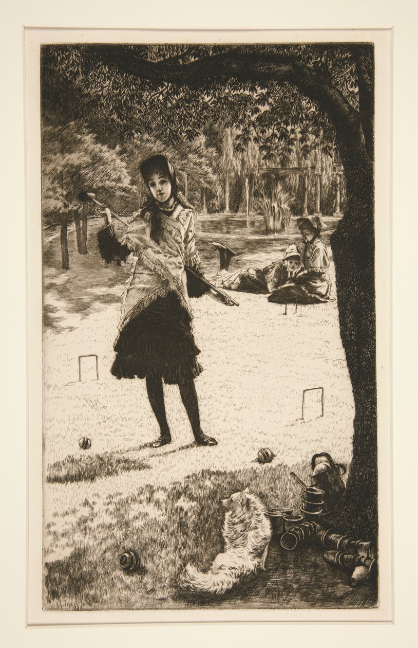 Das Krocketspiel von James Tissot