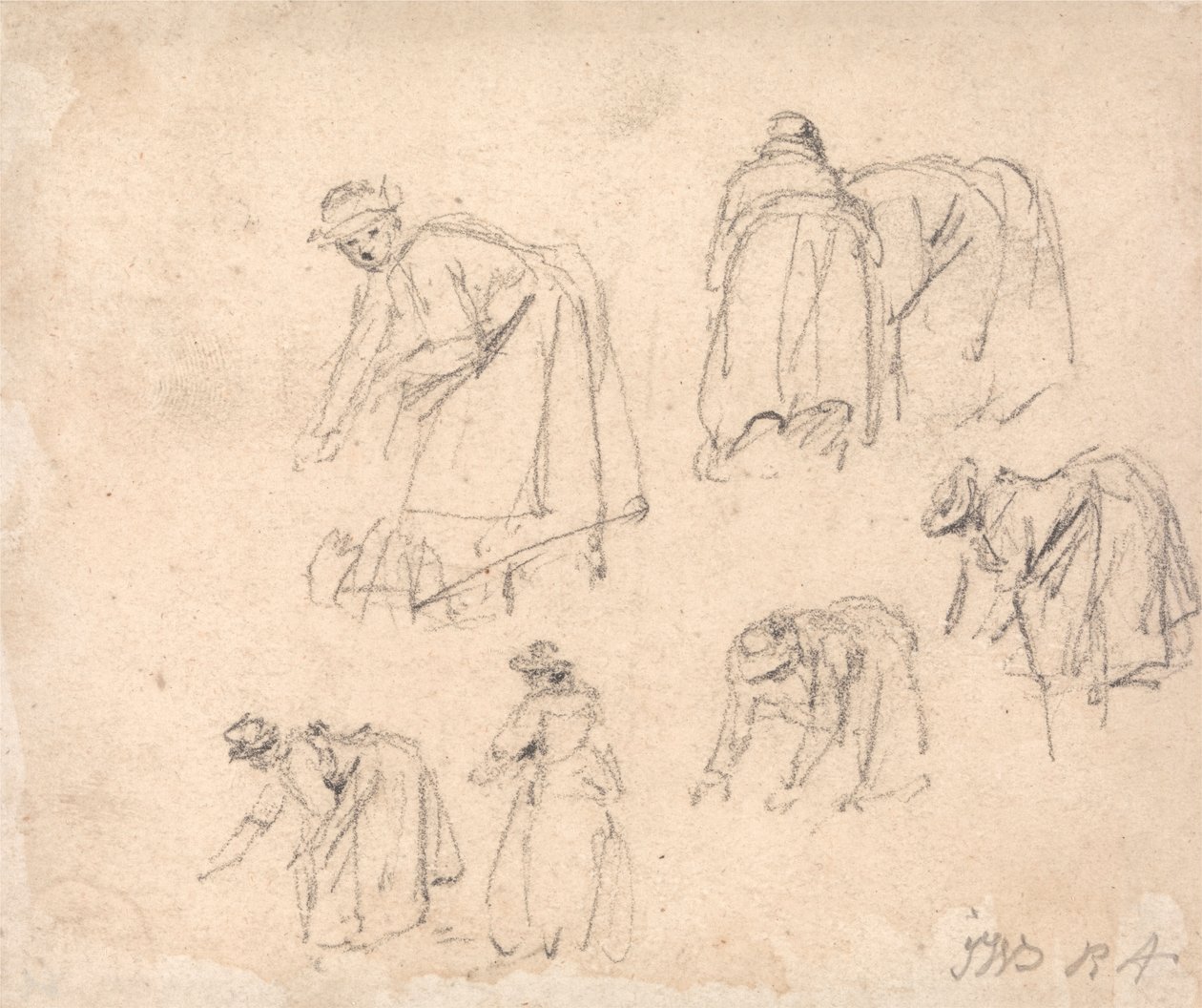 Figurenstudien: Frauen bei der Arbeit von James Ward