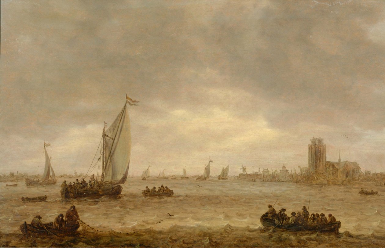 Mündung der Maas (Dordrecht) von Jan Josephsz van Goyen