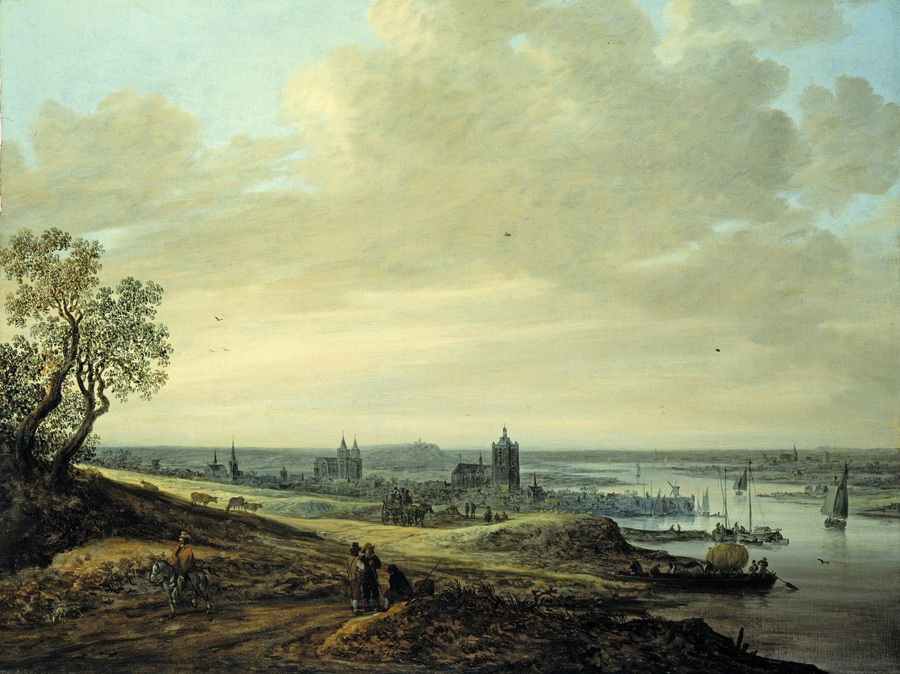 Panorama-Landschaft mit Blick auf Arnheim von Jan Josephsz van Goyen
