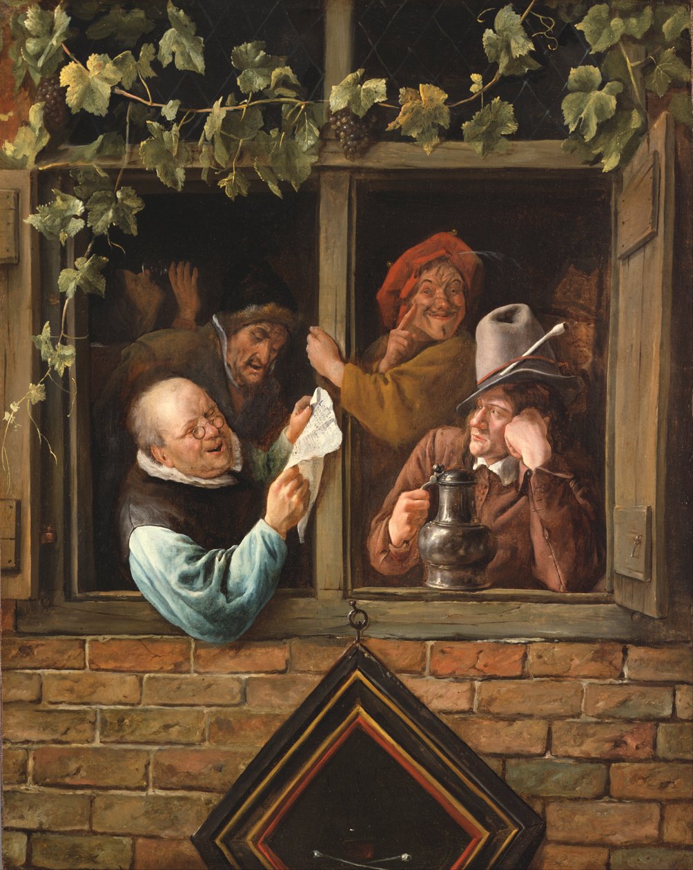 Rhetoriker am Fenster von Jan Havickszoon Steen