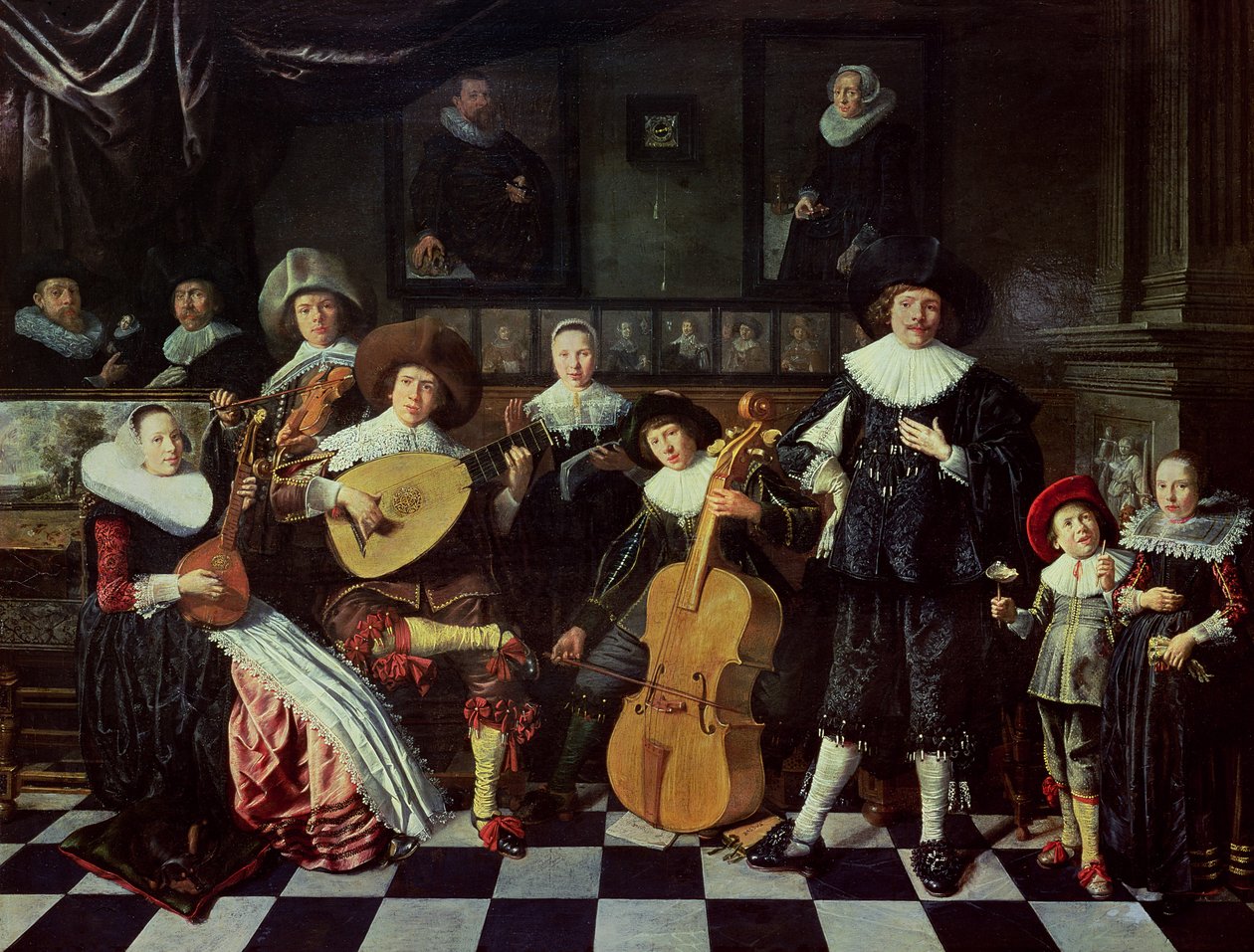 Musizierende Familie von Jan Miense Molenaer