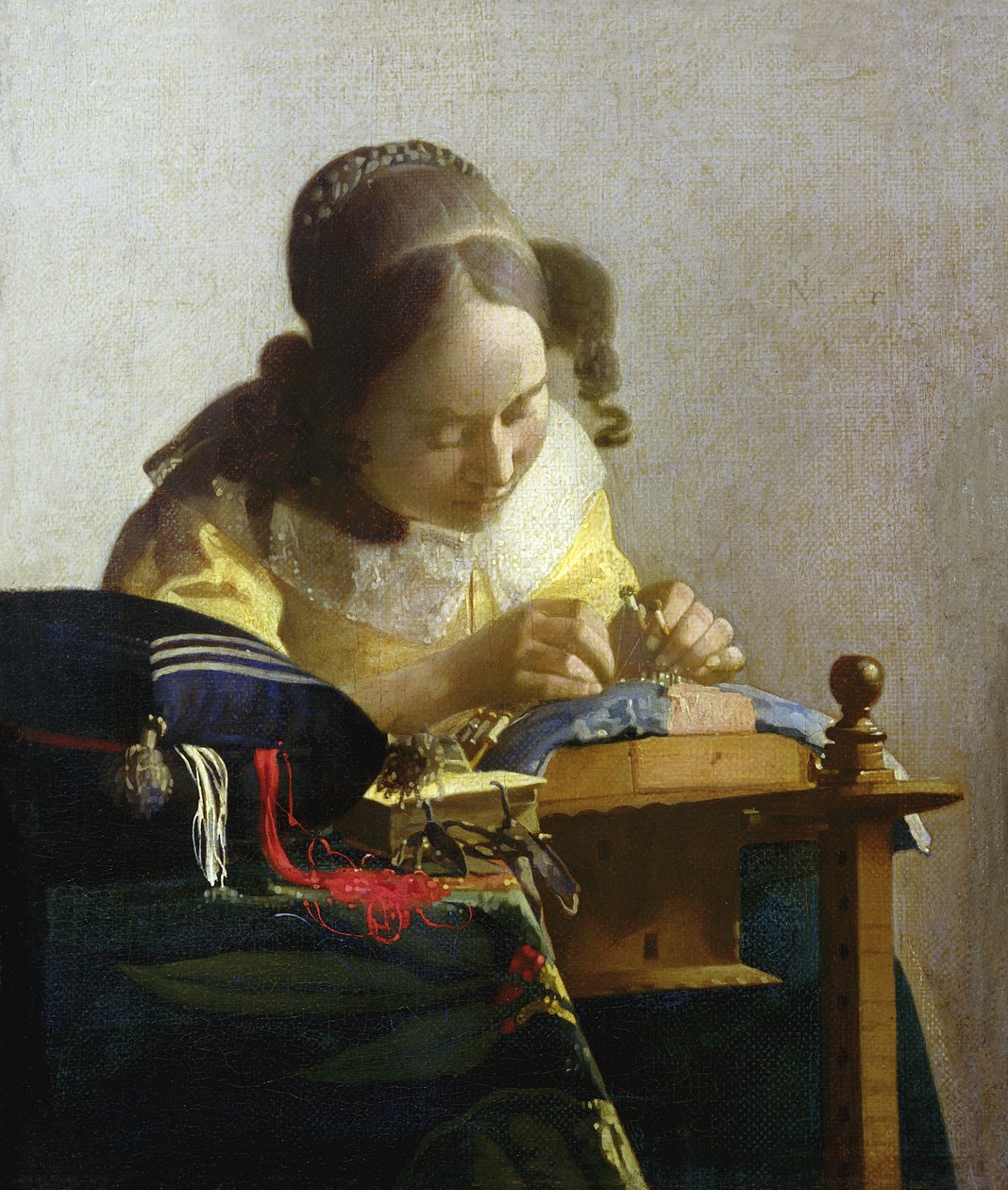 Die Spitzenklöpplerin, 1669-70 von Jan Vermeer van Delft