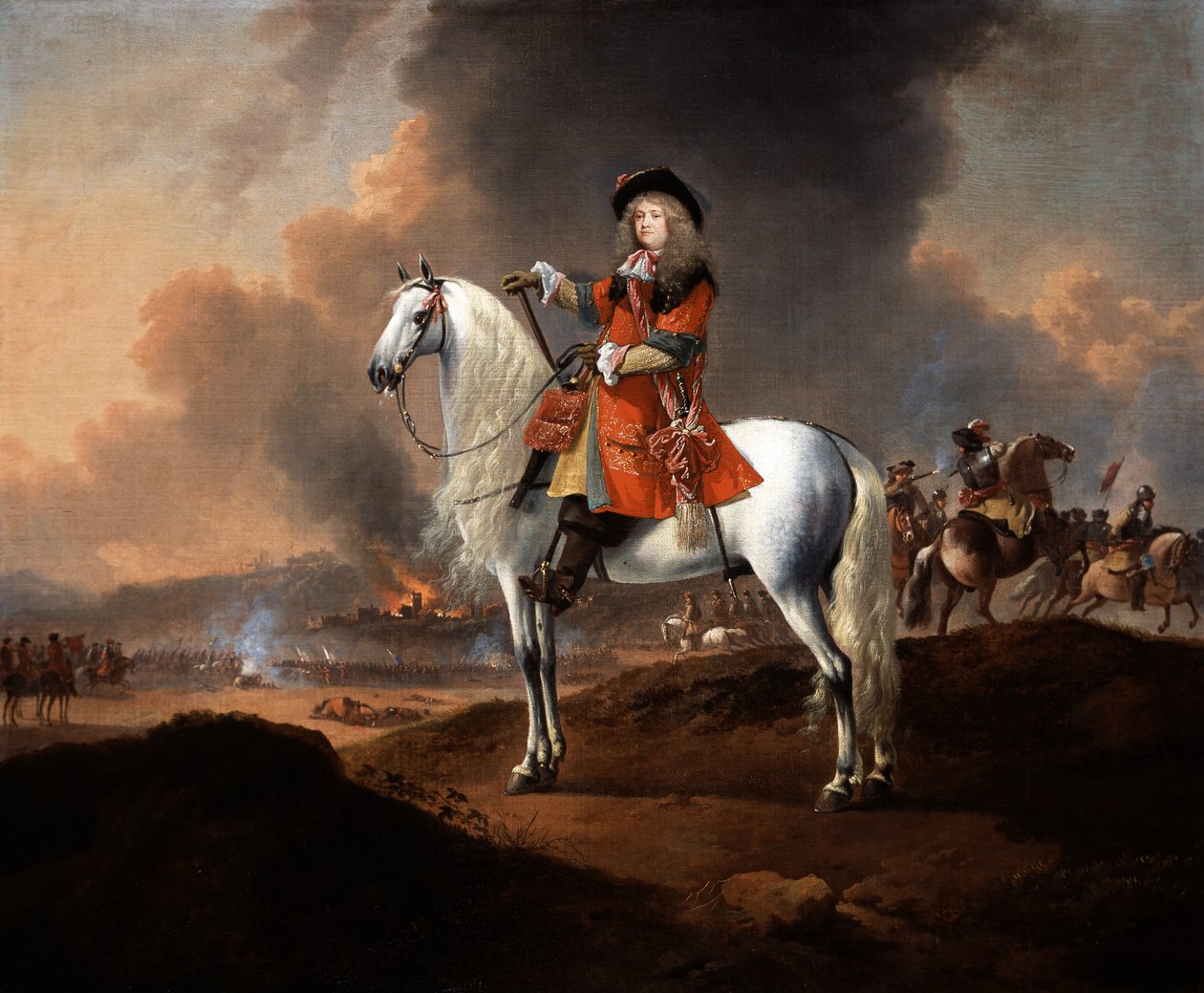 Oberstleutnant Randolph Egerton MP (gest. 1681) von der Königlichen Reitwache, ca. 1672 von Jan Wyck