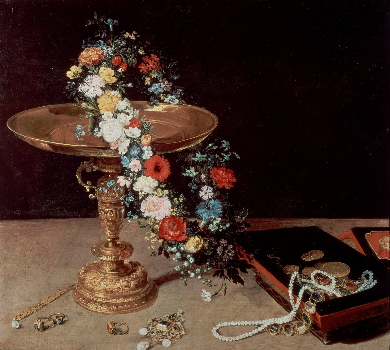 Stillleben mit Kranz von Jan the Elder Brueghel