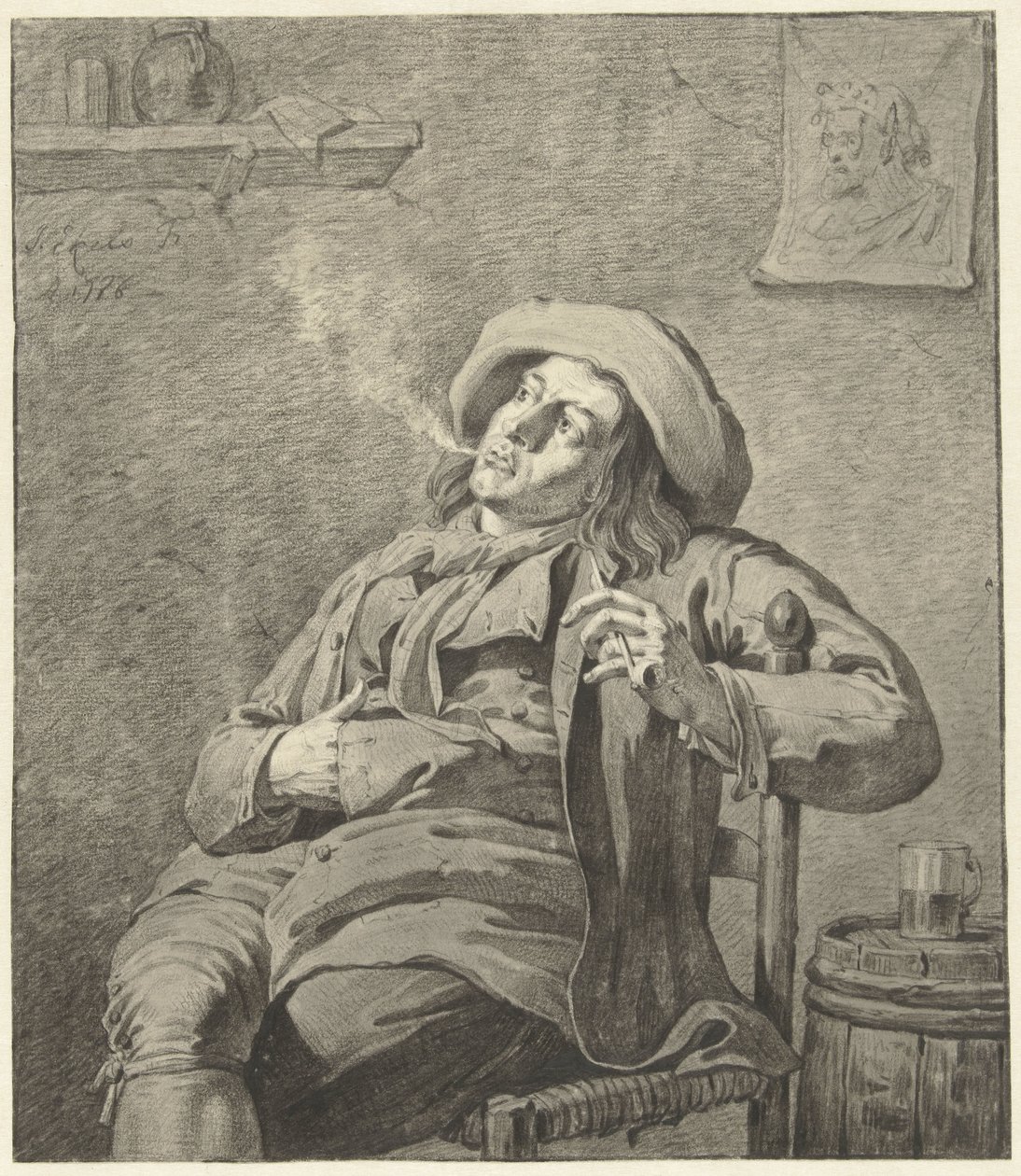 Rauchender Mann von Jan Ekels (II)