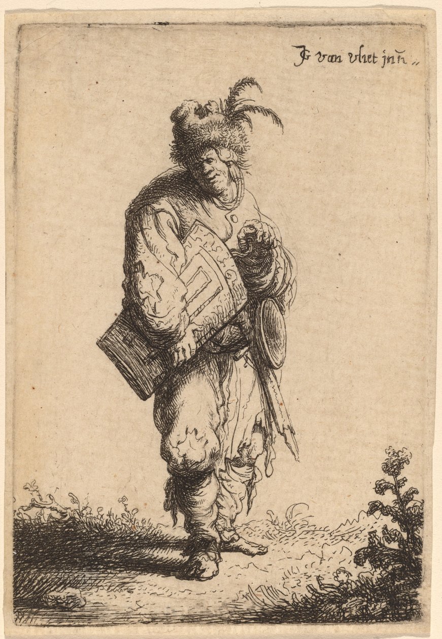 Der Drehorgelspieler, 1632 von Jan Georg van Vliet