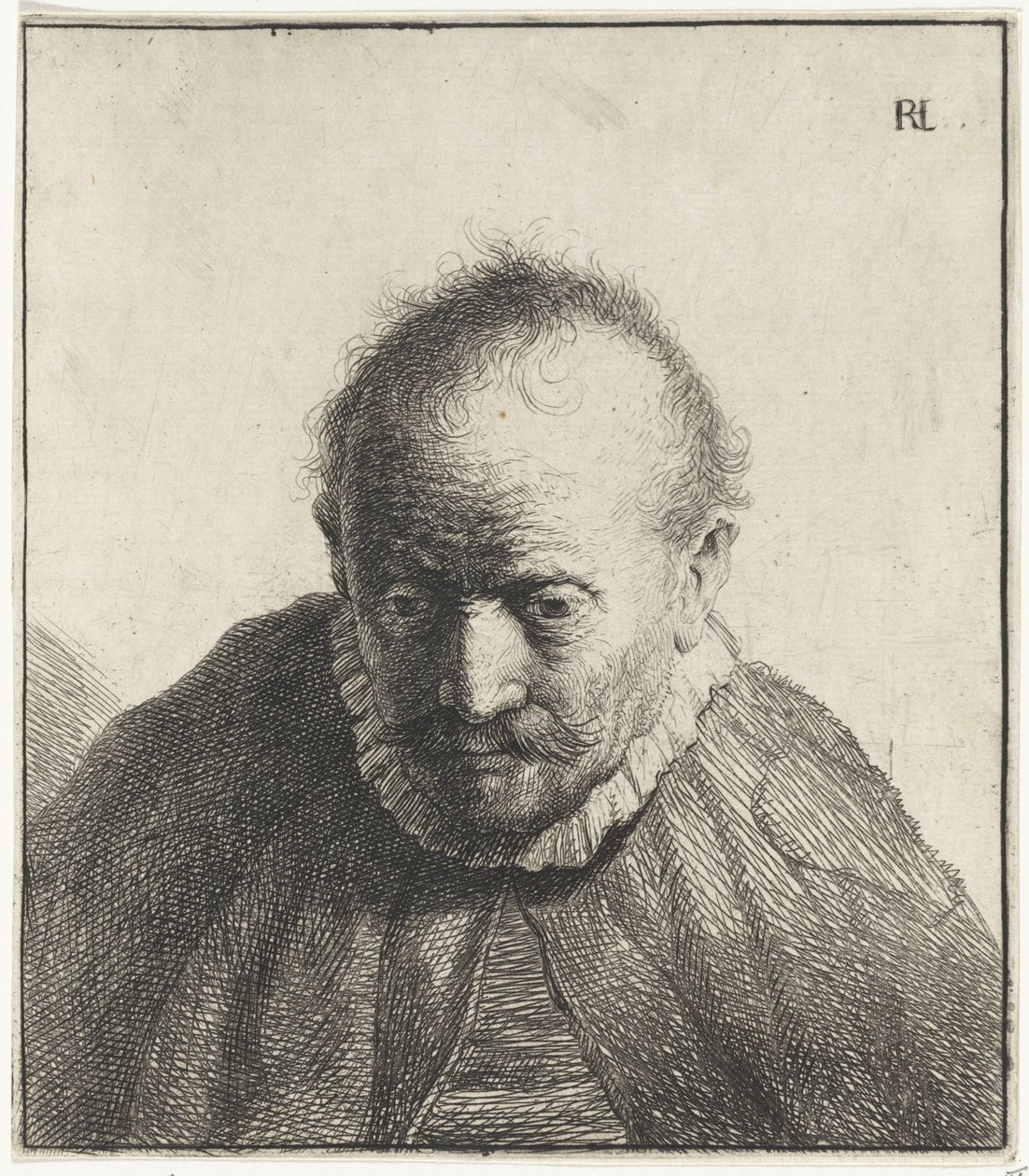 Büste eines alten Mannes von Jan Gillisz. van Vliet