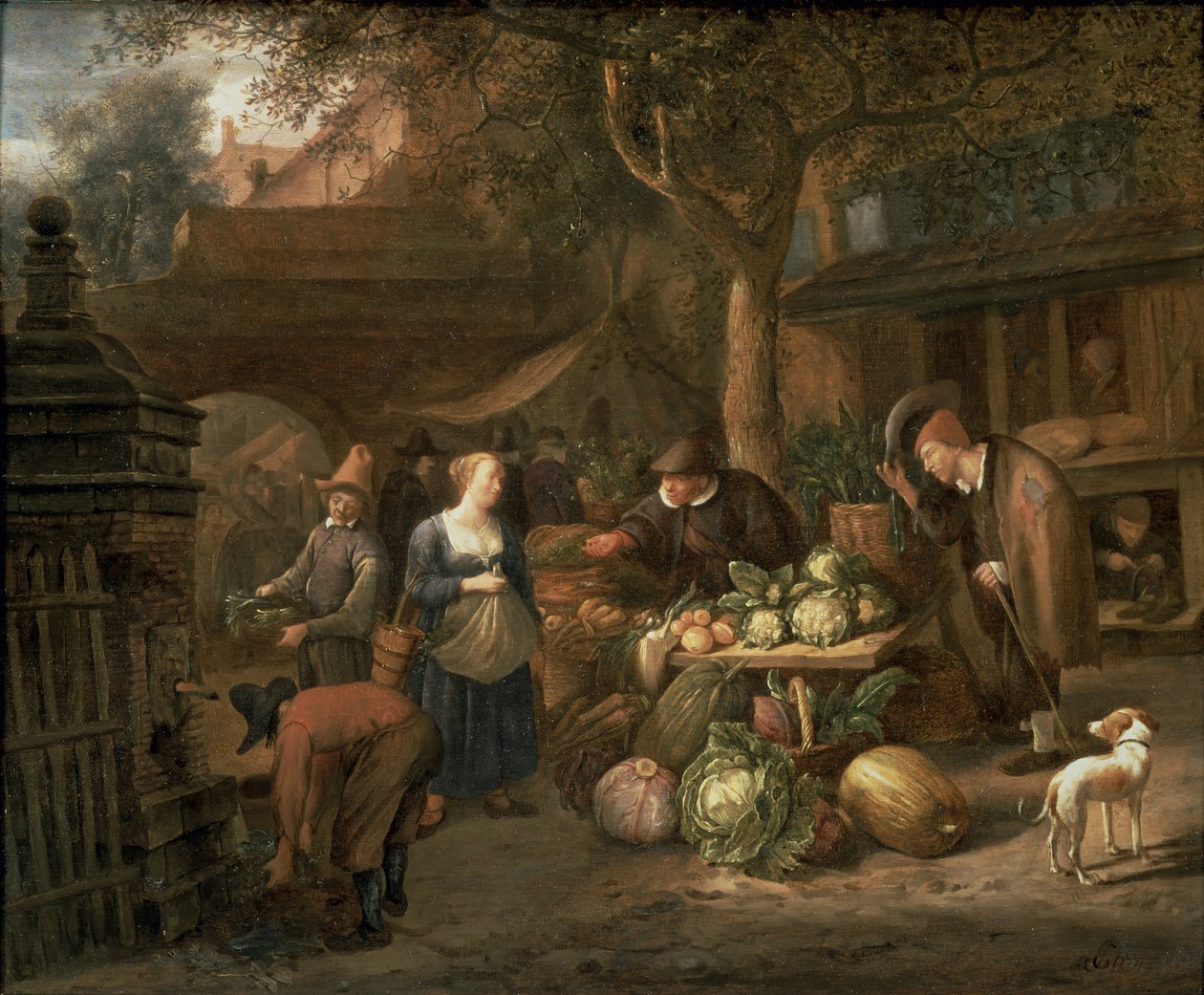 Marktszene von Jan Havickszoon Steen