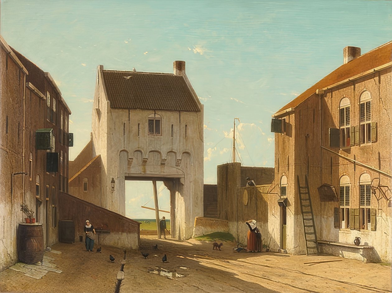 Stadttor in Leerdam von Jan Hendrik Weissenbruch