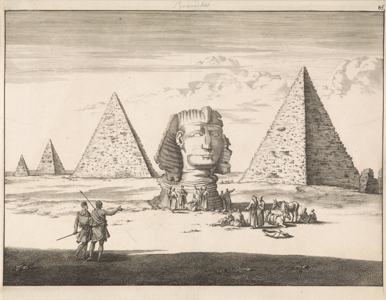 Pyramiden und Sphinx von Gizeh von Jan Luyken
