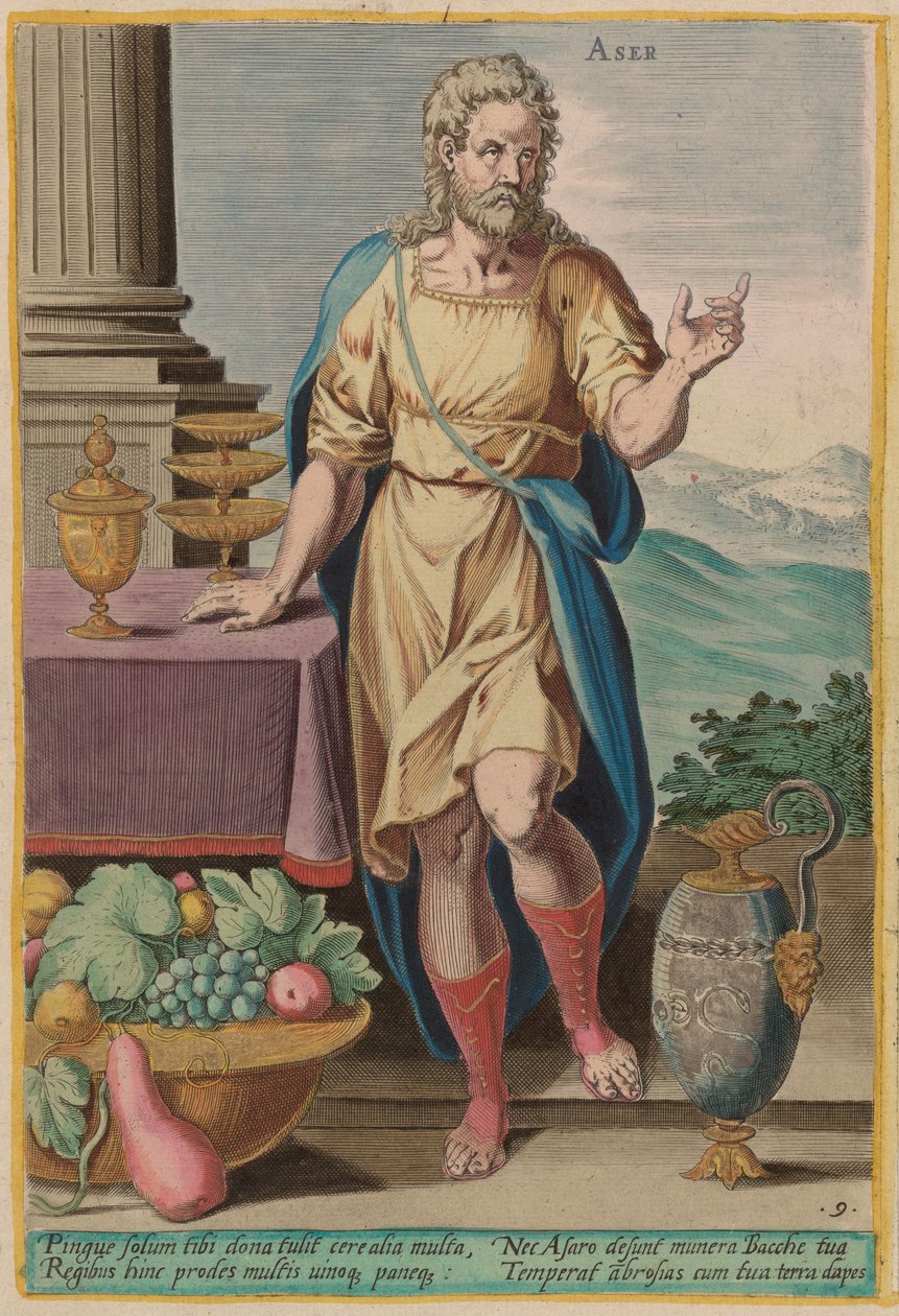 Aser von Jan Sadeler I after Crispen van den Broecke
