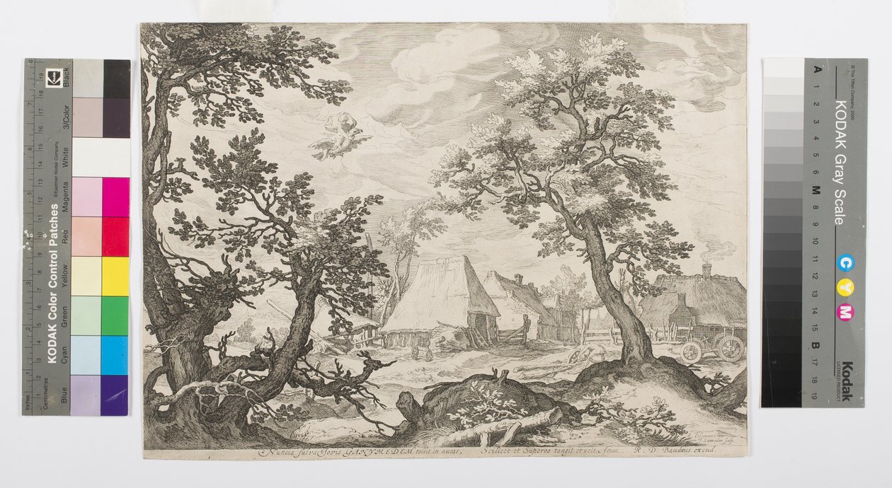 Landschaft mit der Entführung des Ganymed, ca. 1600 von Jan Saenredam