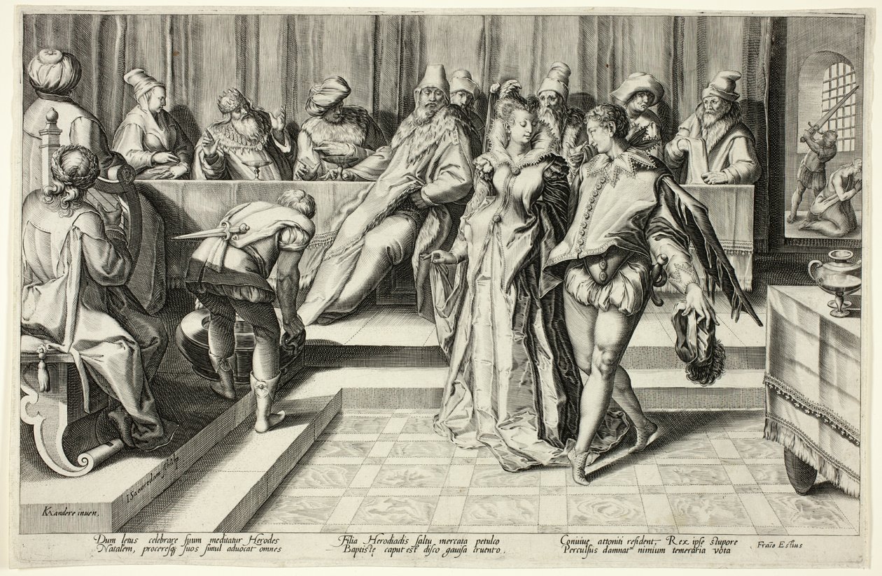 Salome tanzt vor Herodes von Jan Saenredam